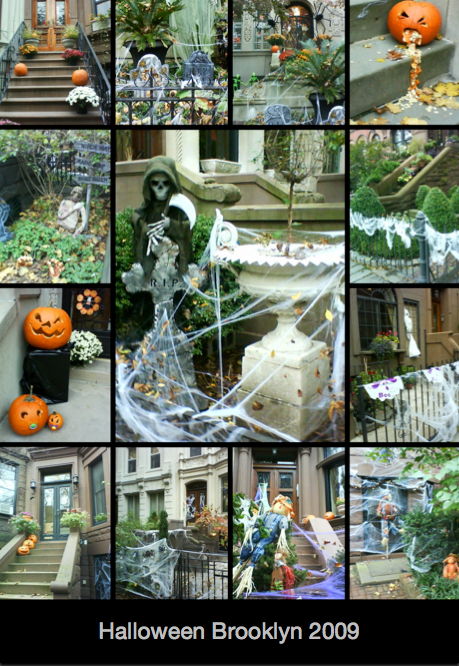 new york halloween collage