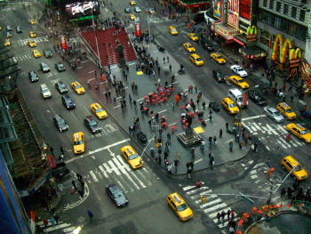 Times Square im Spätherbst